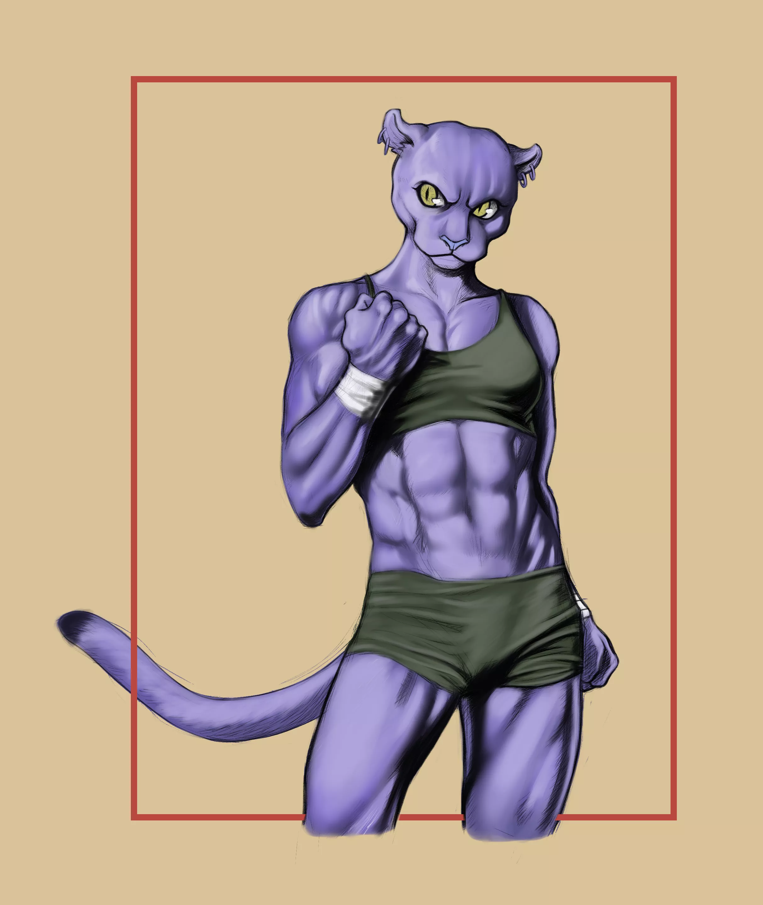 first attempt at drawing furry (I usually draw more anime), and thinking about getting commissions like that to practice. This girl is nameless yet. Suggestions?