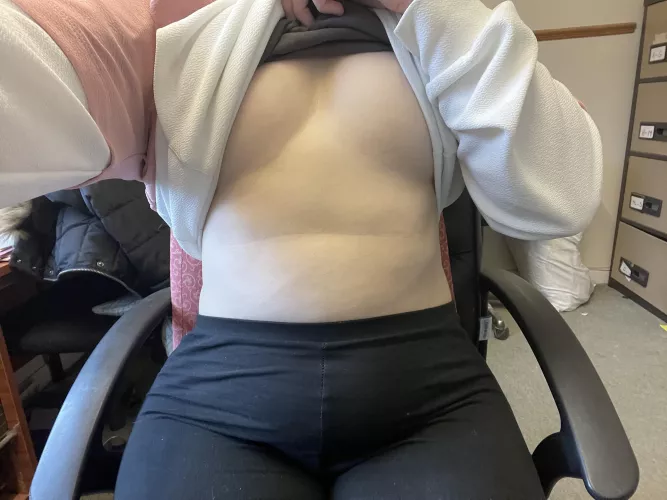 [f]irst day back at work in over a month.. who’s missed this? 😋