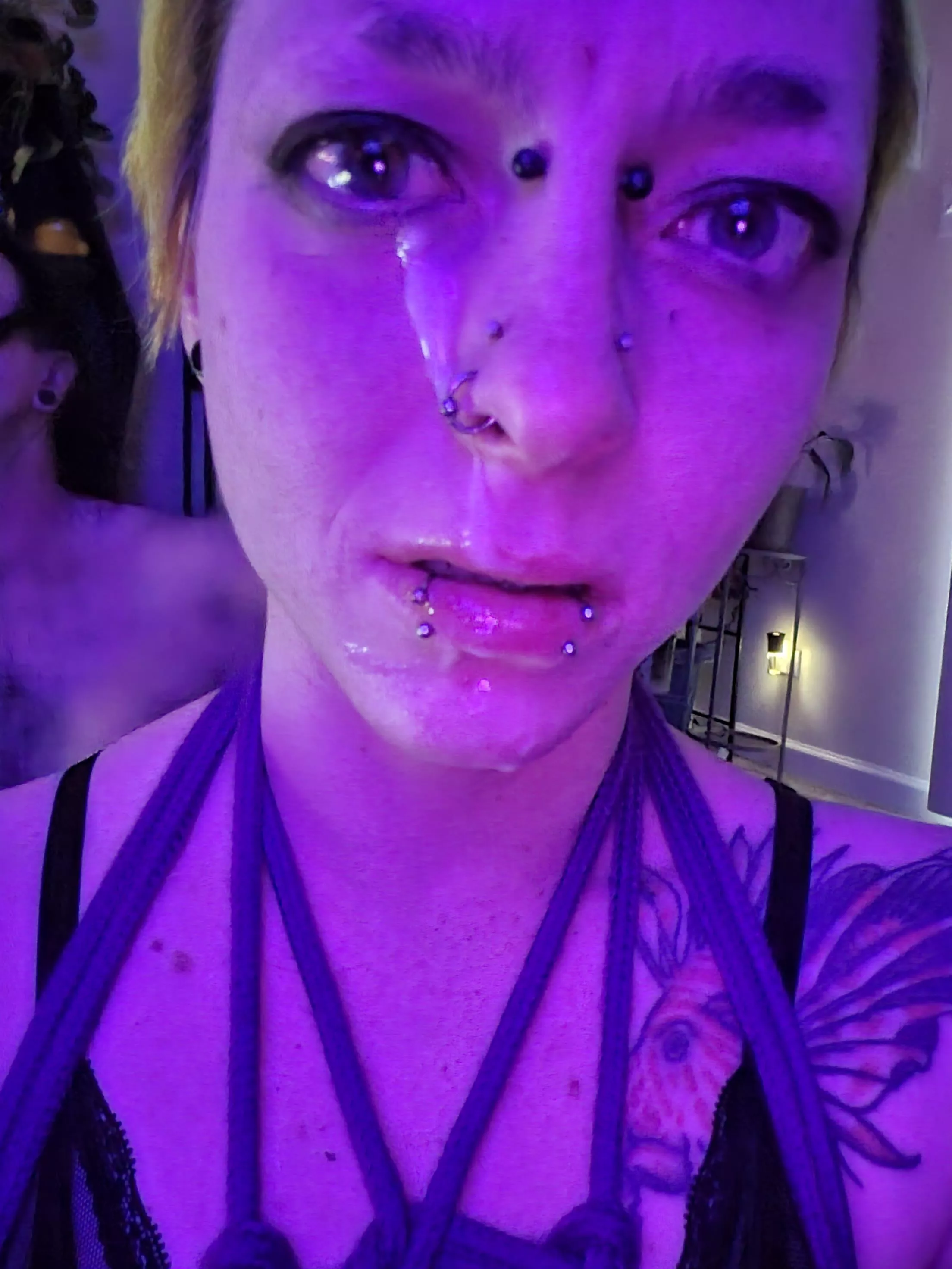 First facial in too long. I usually swallow 😜