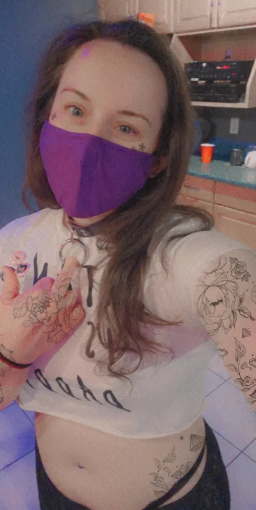 First play party since the pandemic with my new bf/Dom 🥰 It was a blast and am super happy getting back into my local scene. Plus I loved my outfit!