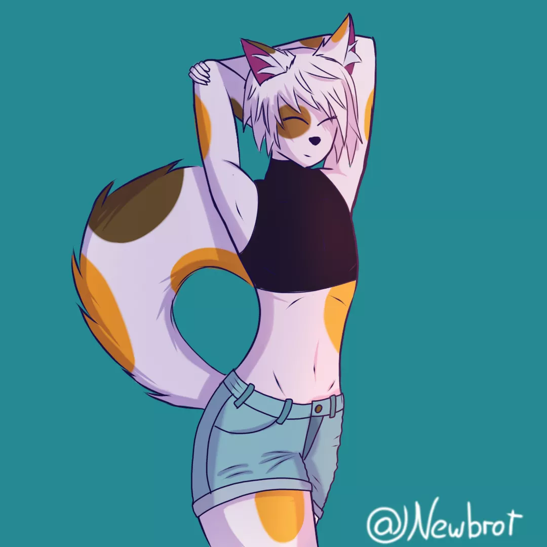 First time drawing this pose but I did it anyway 😻😸