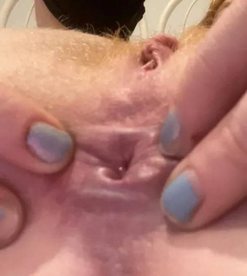 first time I've ever seen the inside of my asshole glisten and reflect my overhead lighting