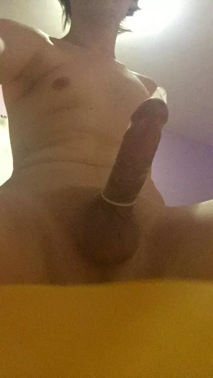 Jerking Off With Condom