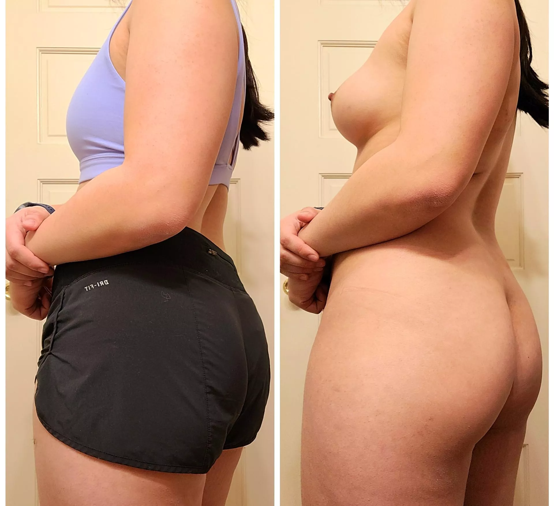 First workout for this year! Do you think my shorts are too short?