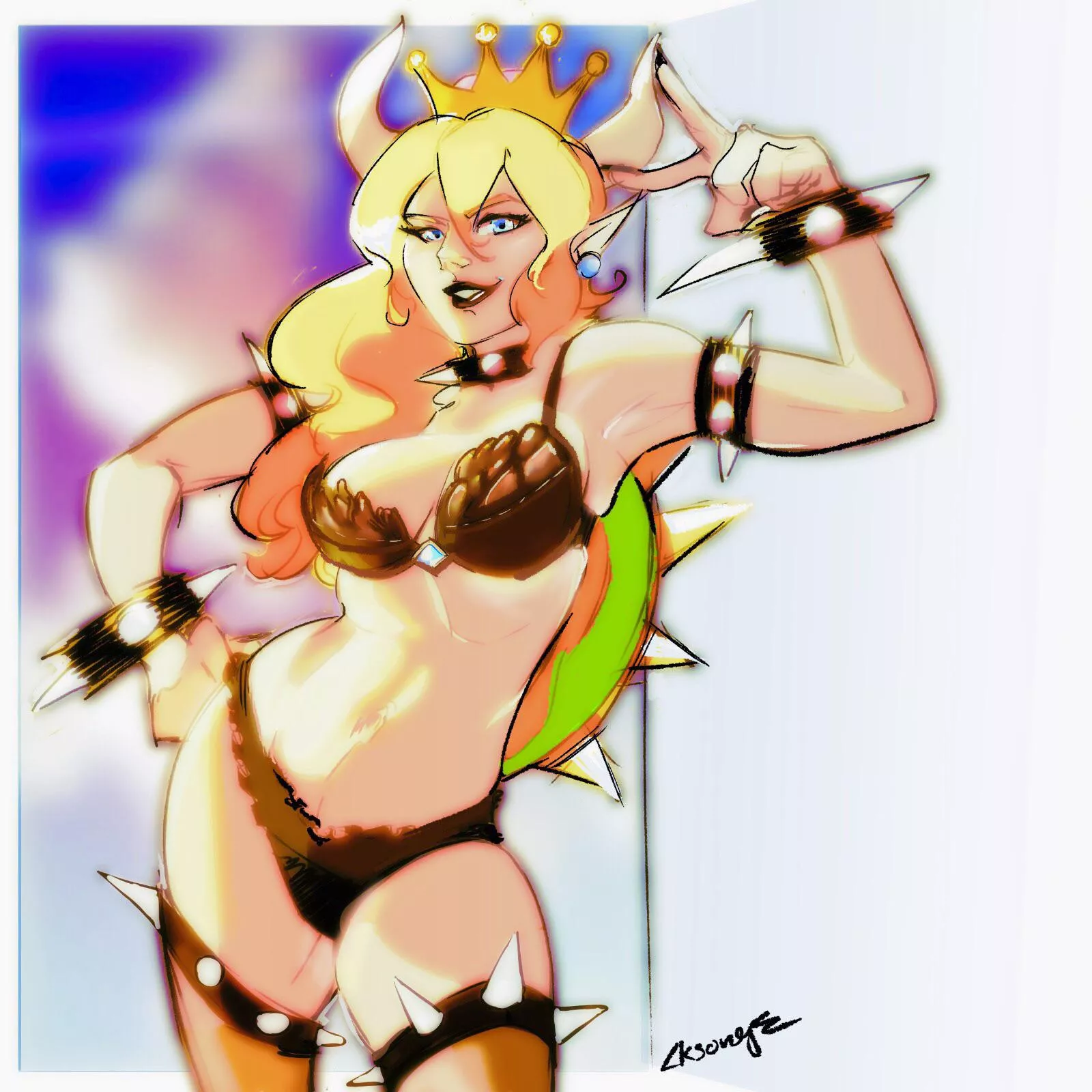 Fit Bowsette (cksongz)[mario]