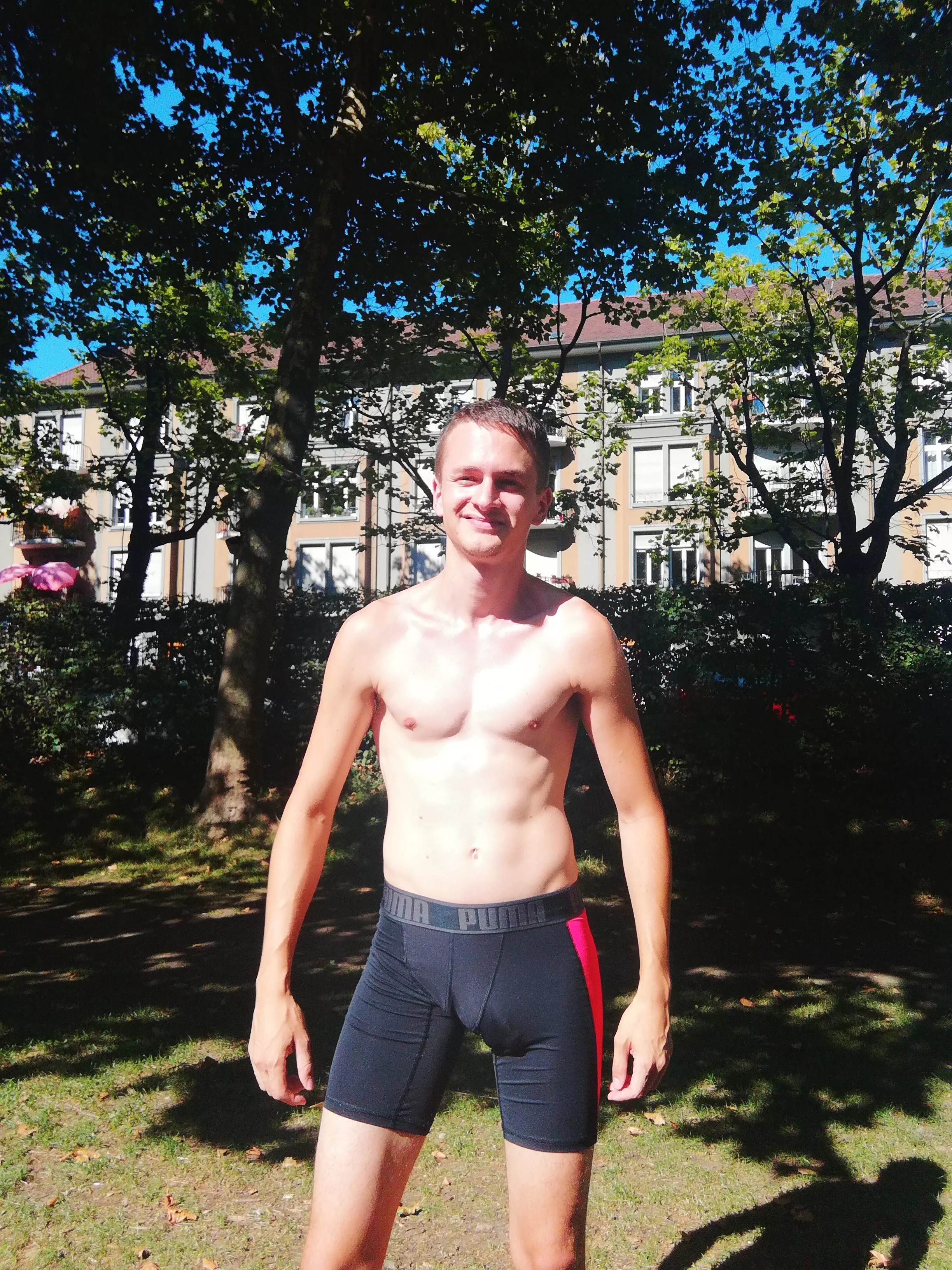 Fitness in public, from this summer.