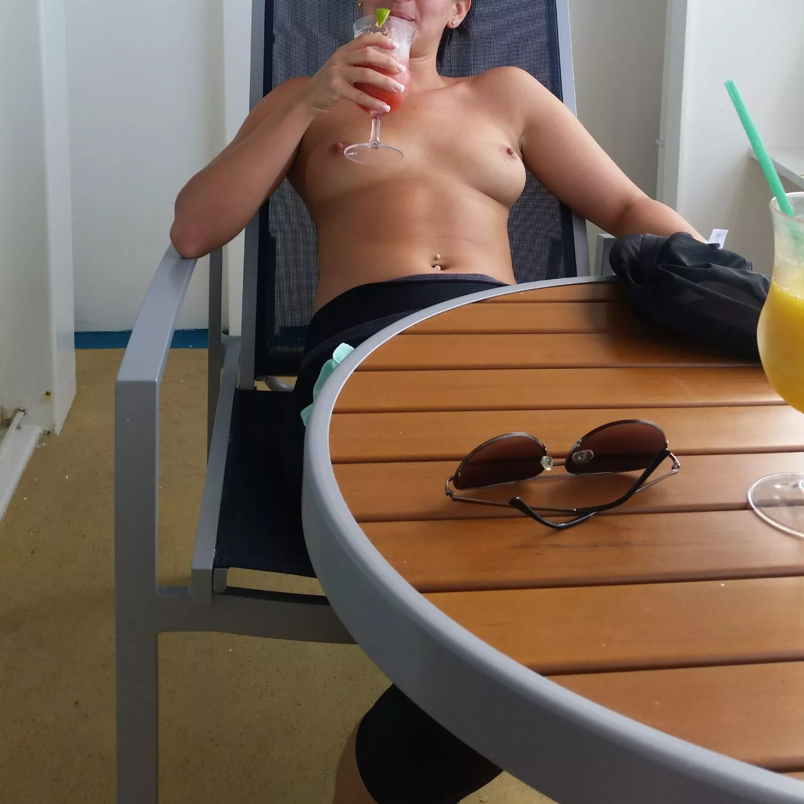 Flight attendant wife. Hit us up on Kik at graysond8