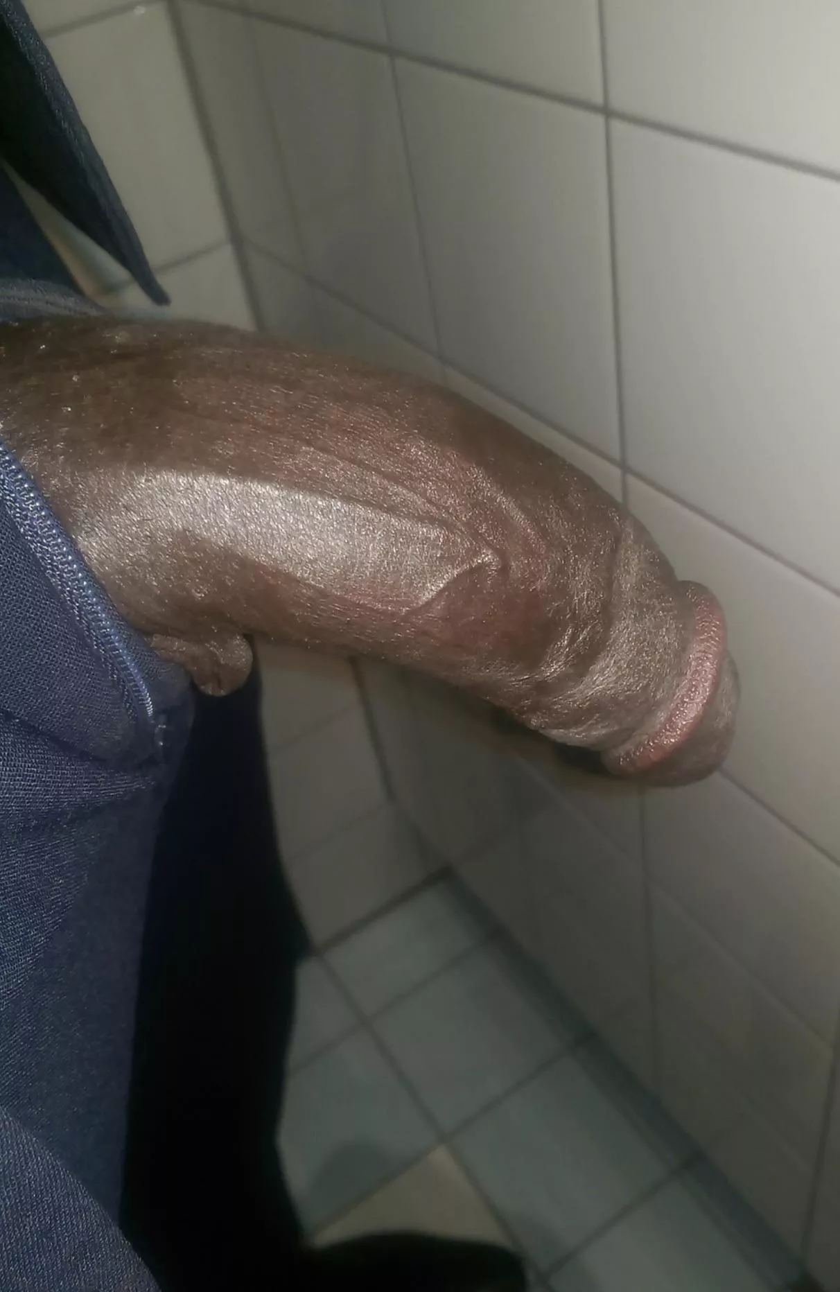 Follow me to the restroom for some warm, thick cream.