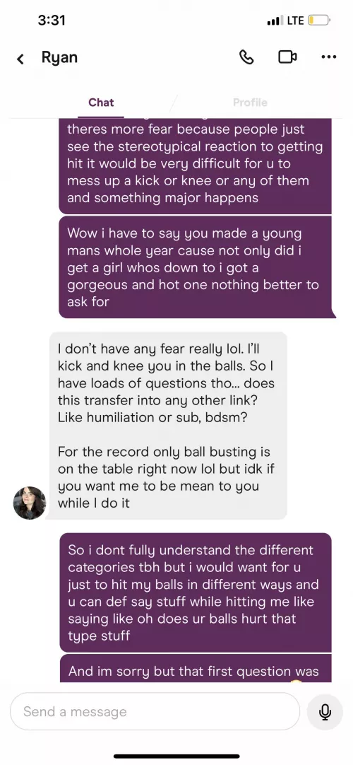 Follow up post she squeezed the life out my balls then gave me amazing head
