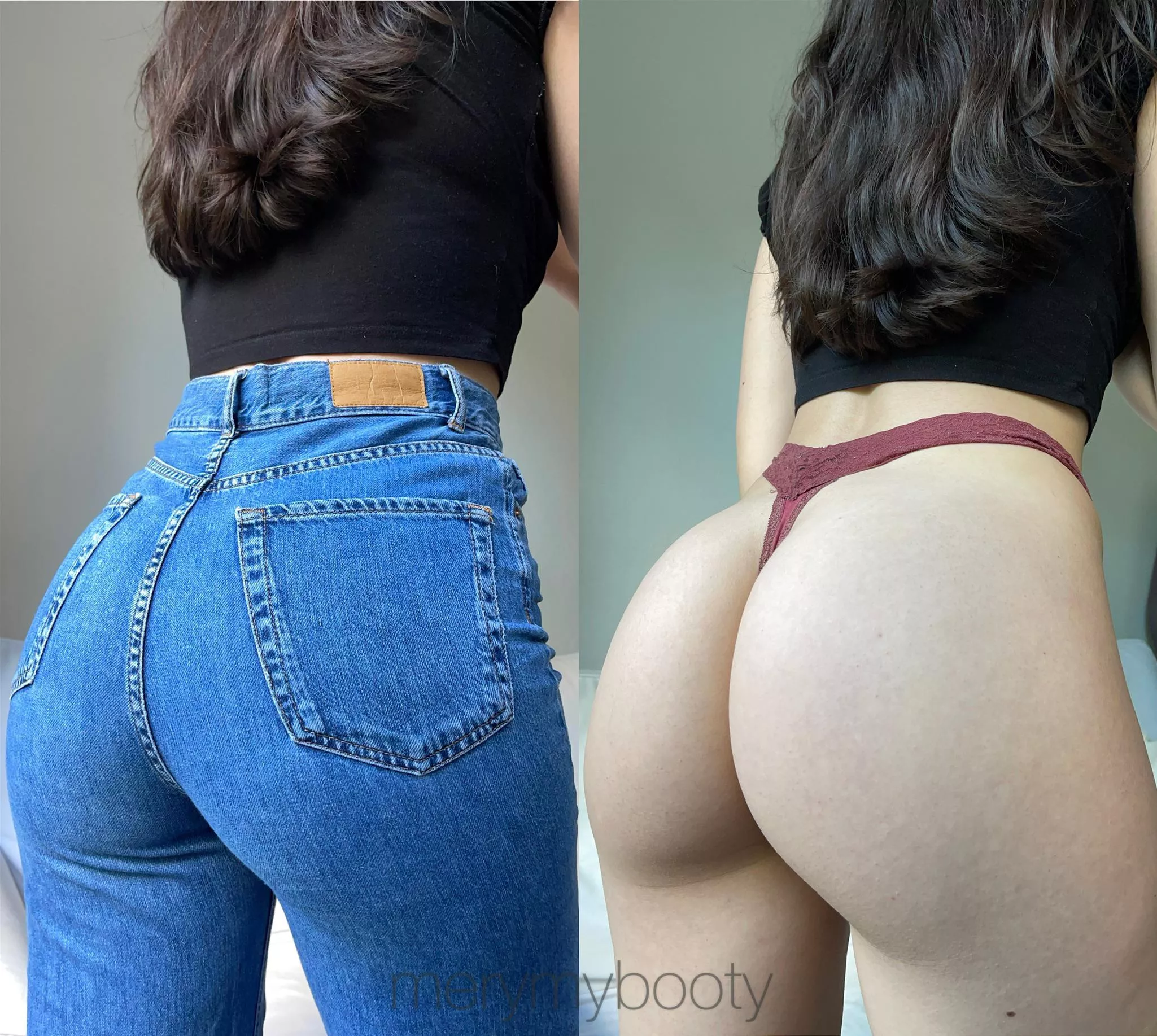 For all the guys wondering what I’m hiding under my jeans the whole day 😇 do you like it?