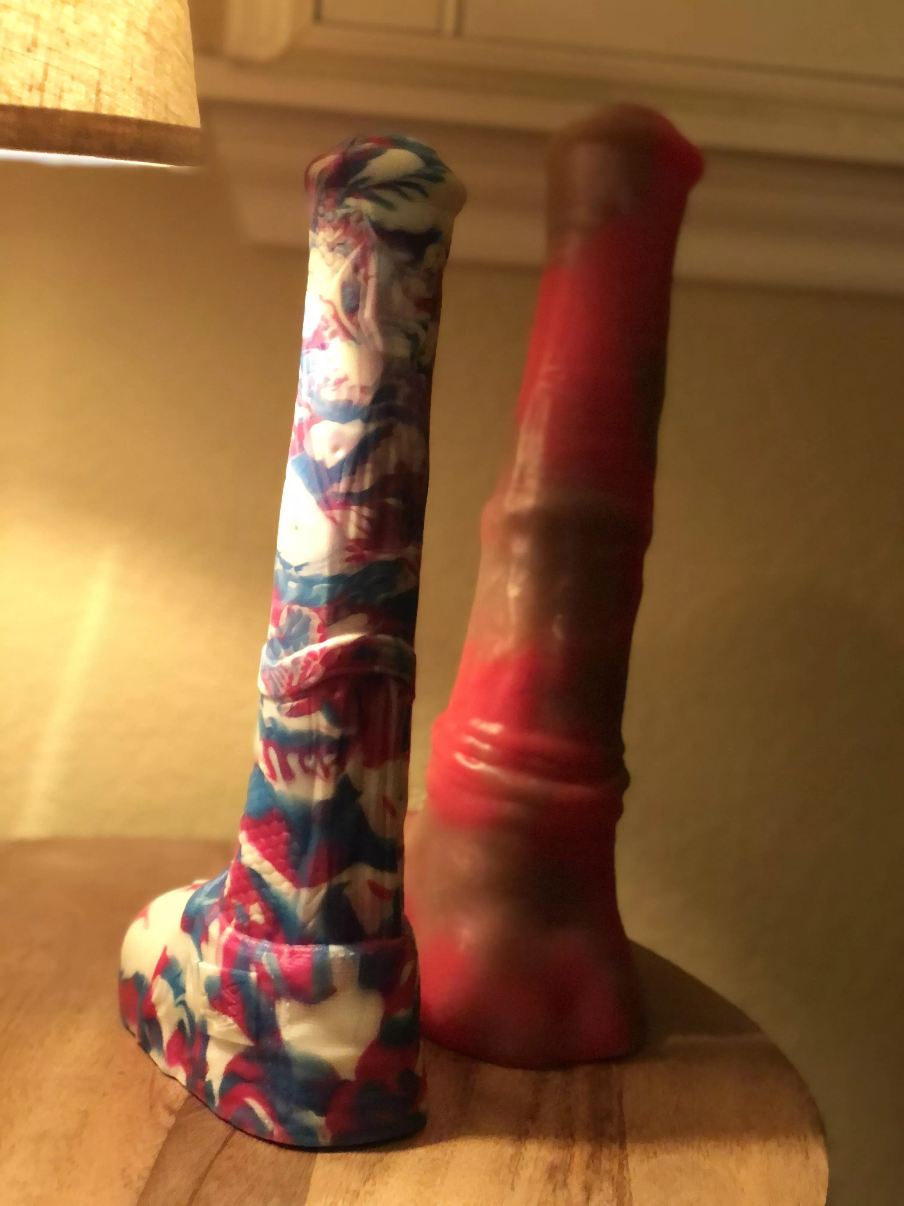 For comparison purposes, L/M unflared Chance next to a M/M Vector