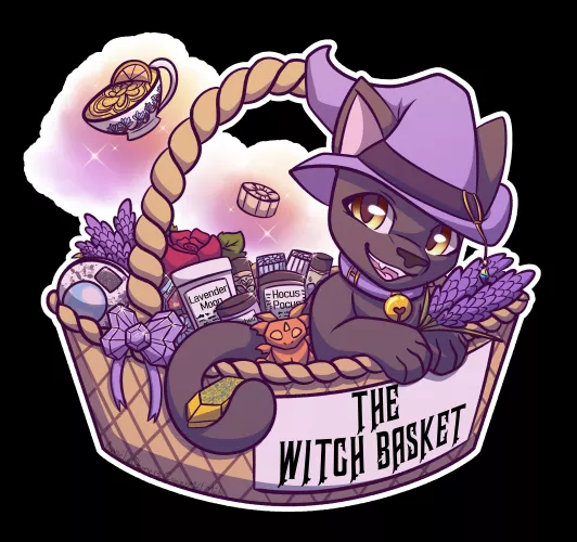 [For Hire] The Witch Basket Gift (Art (c) Me)