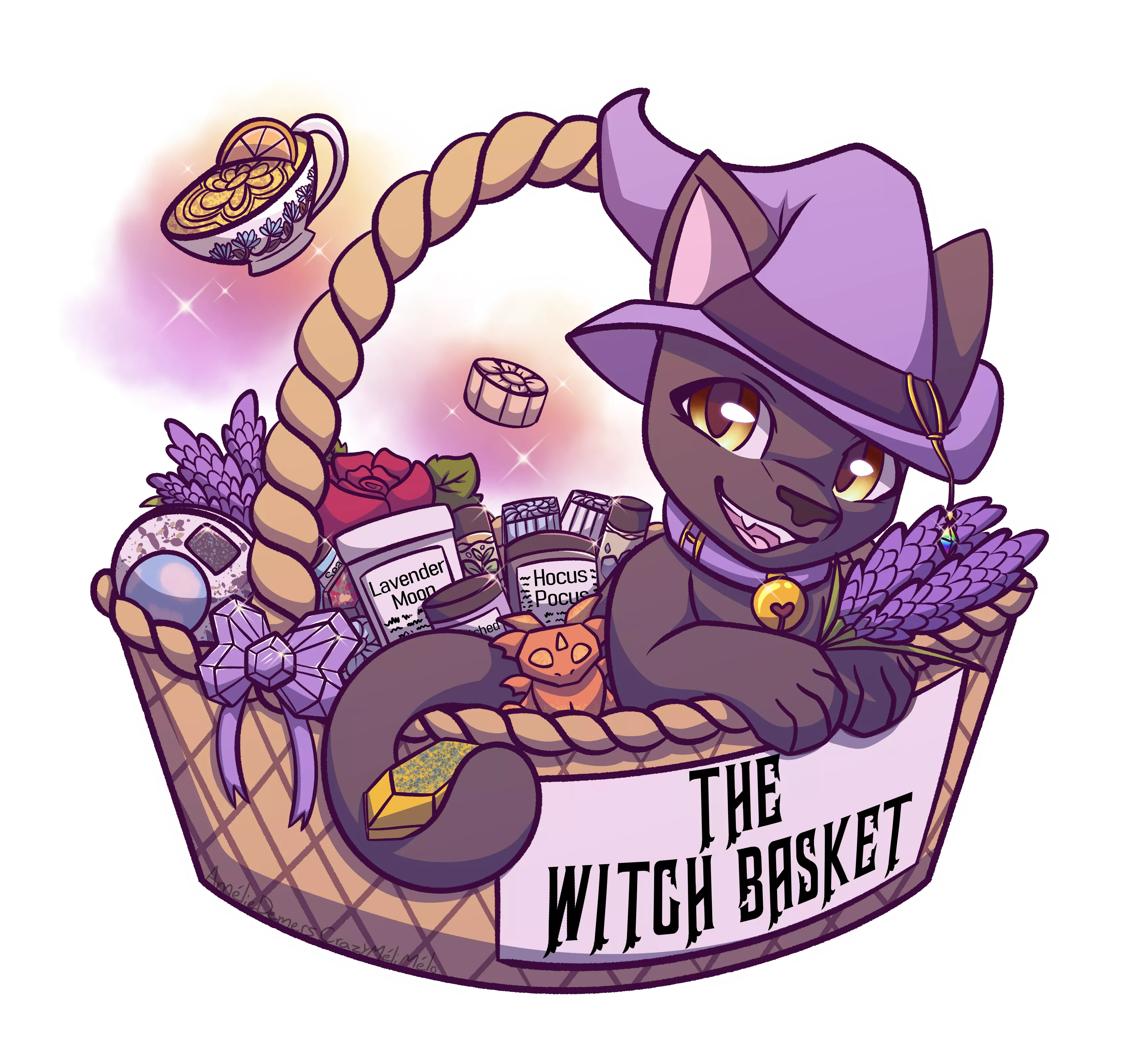 [For Hire] The Witch Basket Gift (Art (c) Me)