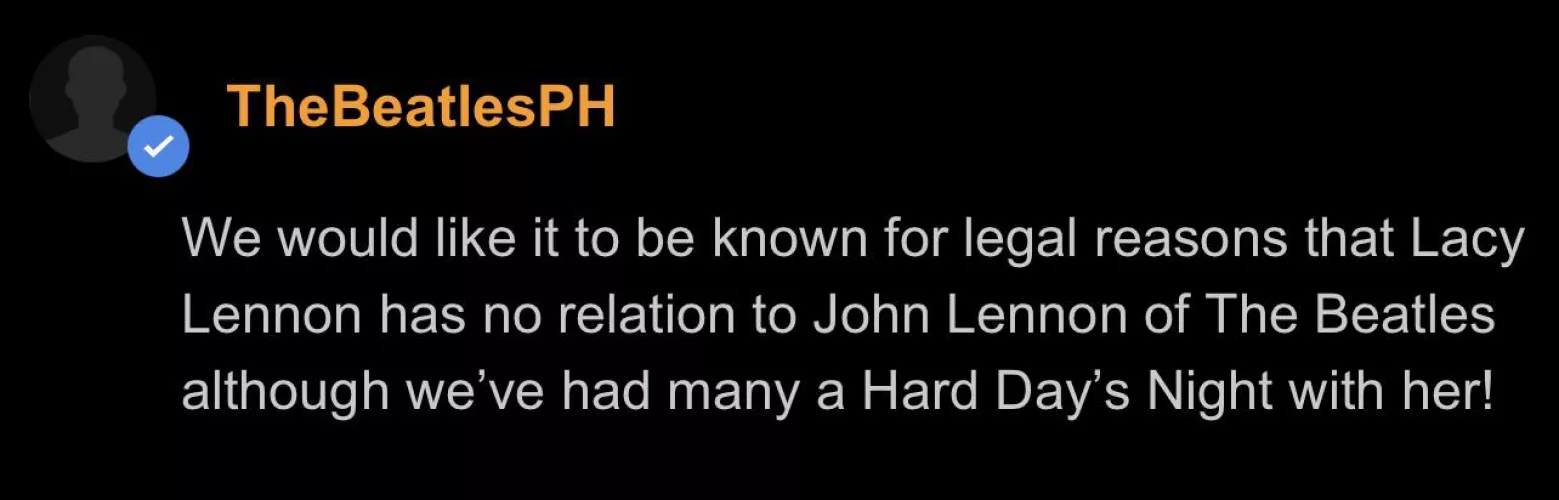 For Legal Reasons