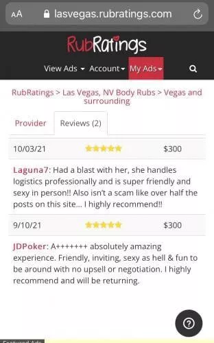 For those in Las Vegas looking for a provider, her Nuru Experience is unbelievable! Hmu for contact info.