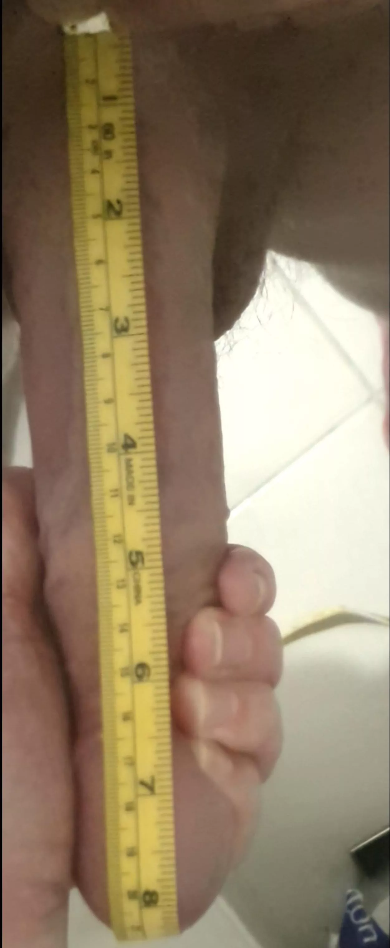 Forgive the photo quality, 8.something inches Forgive the photo quality, 8.something inches
