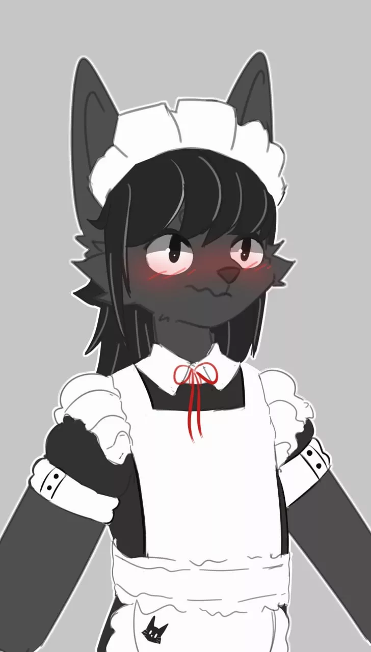 Fox Maid (Art by me @Jax_Collie)