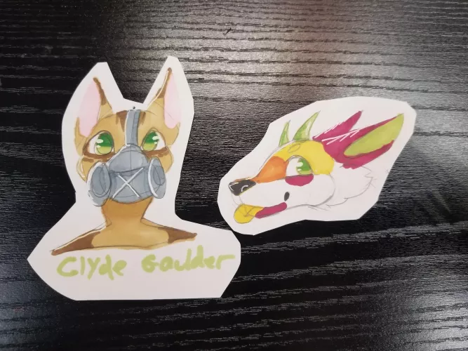 FREE BADGE RAFFLE - testing out my new markers! Comment to enter