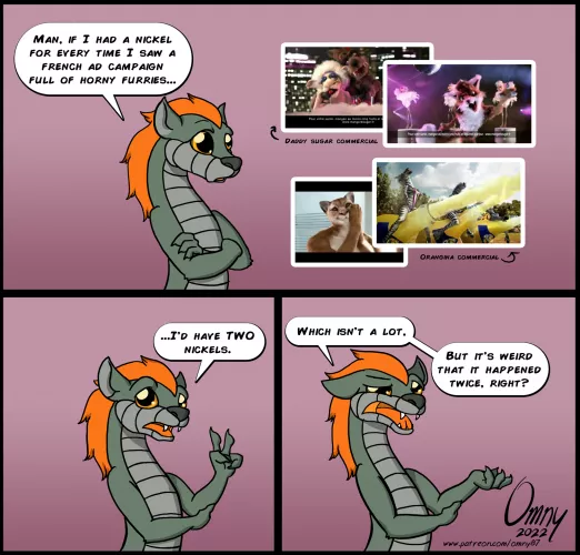 French Furry Ads (comic by me)