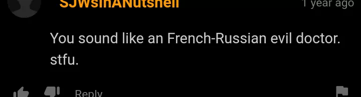 French-Russian evil doctor. French-Russian evil doctor.