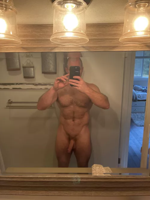 Fresh out of the shower.