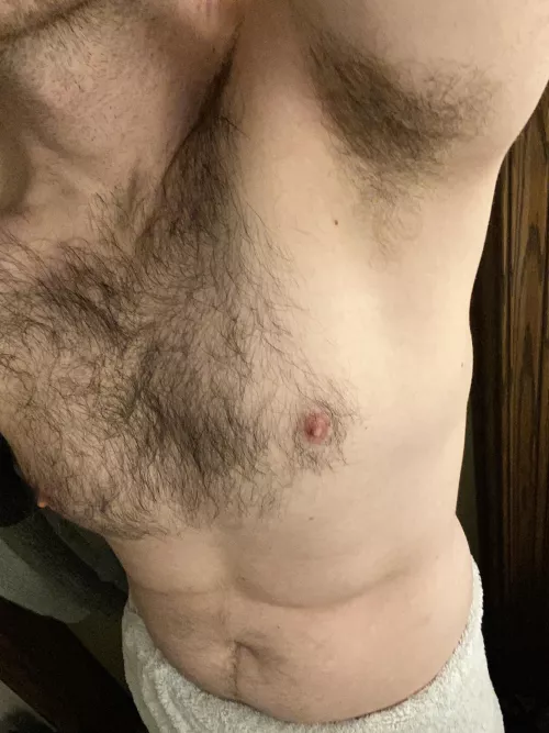 Fresh out of the shower…and they still kinda smell 😂