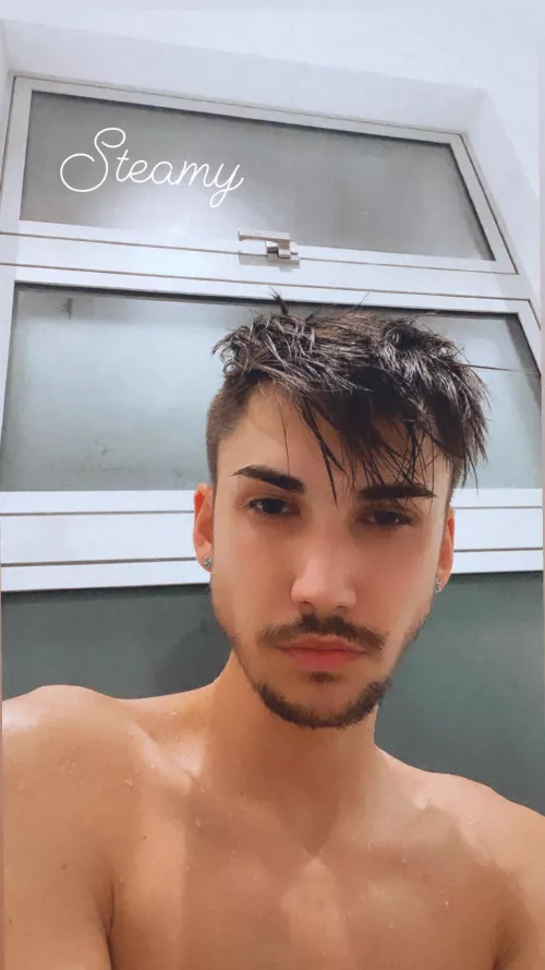 fresh out the shower 😇 fresh out the shower 😇