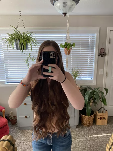 Freshly washed and styled