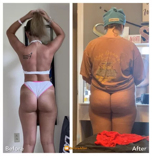 From athletic booty to too much fast food booty