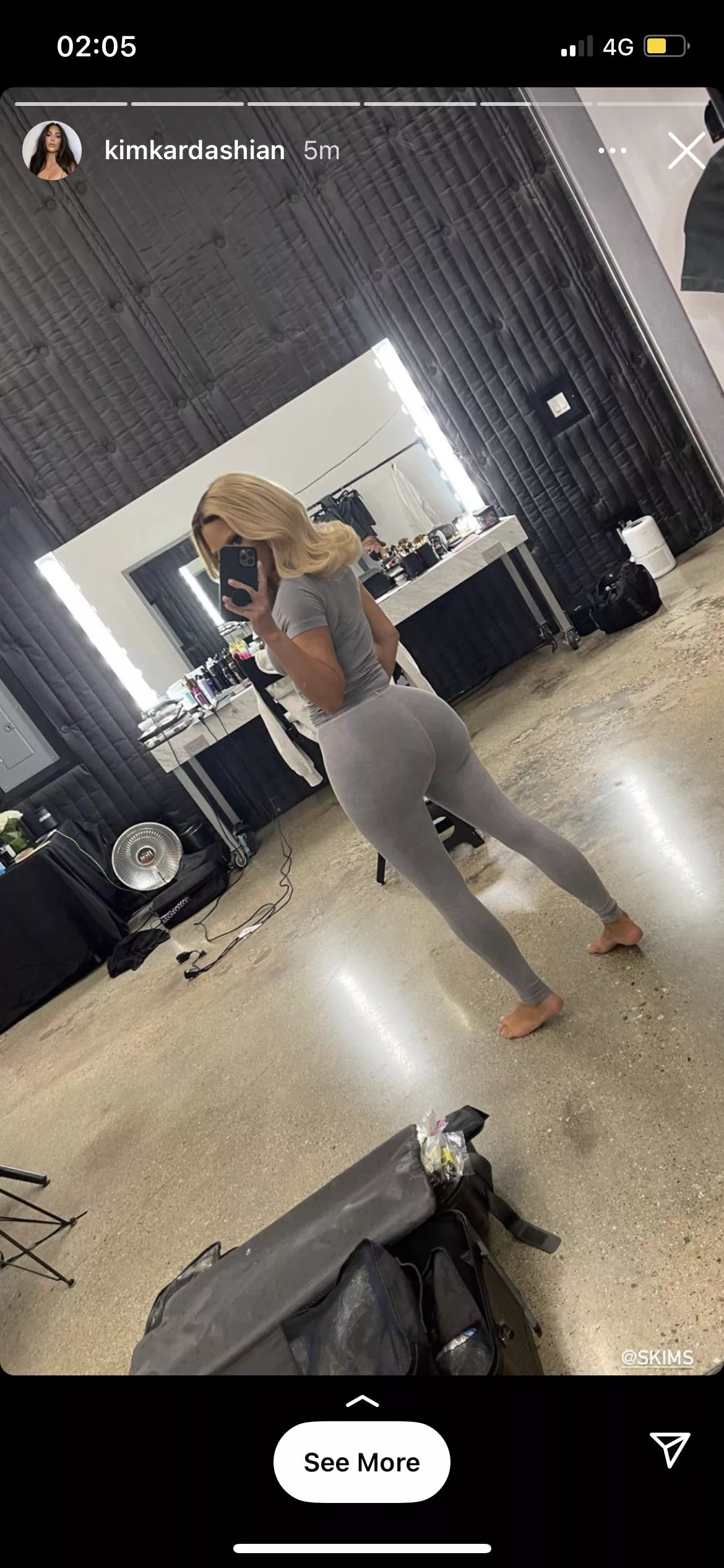 From IG stories. That ass tho ??