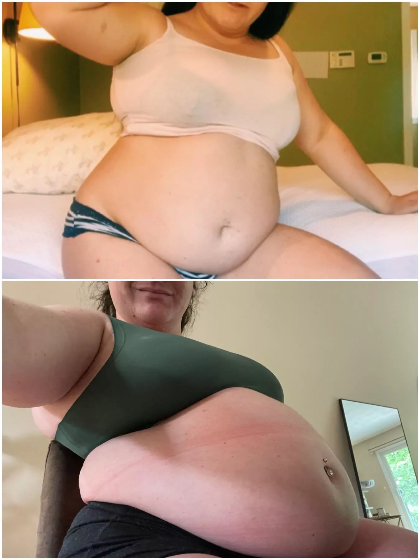 From my early gain days till now. Look at how big that gut has grown ??