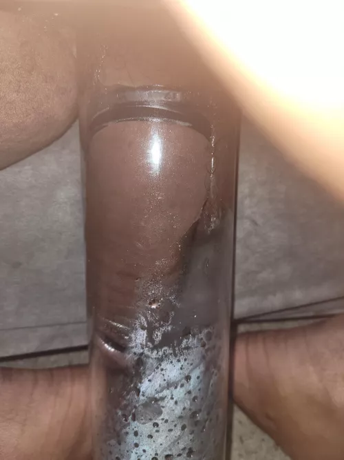 From my last pump session. I love the way it feels and how fat my cock gets.