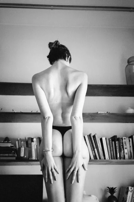 From the rear
