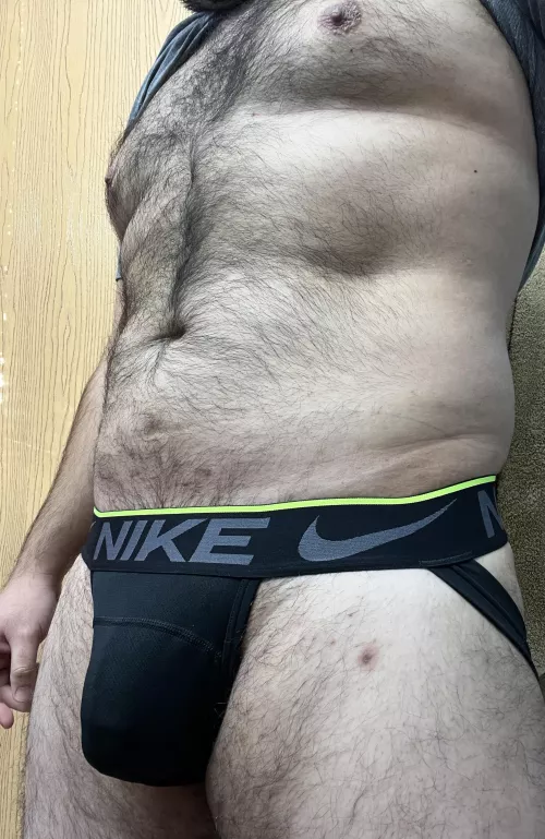 Fun day with a Nike Jock. Feels a little airy. Haha.