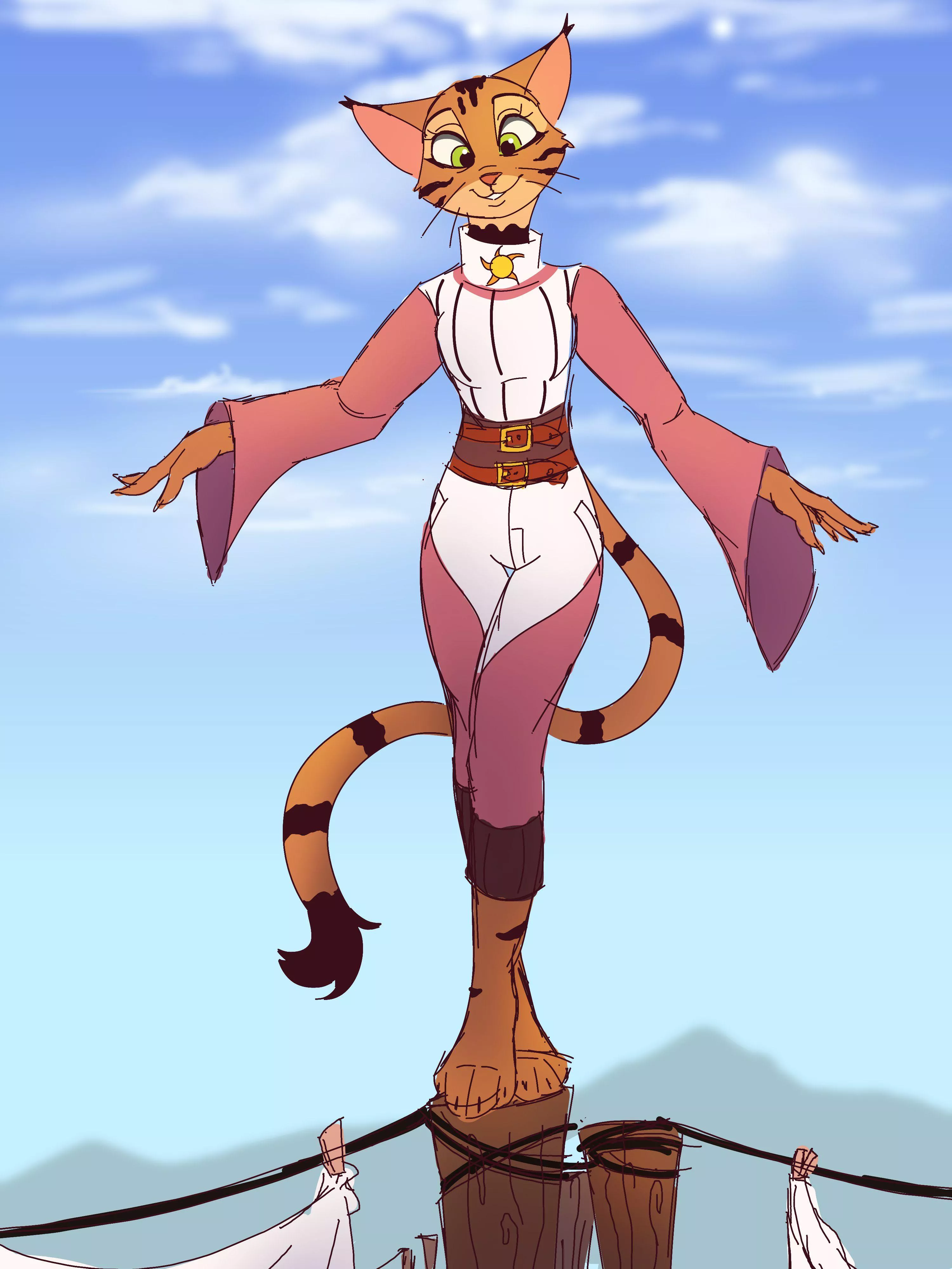 Fun on the washing line ~ art by me