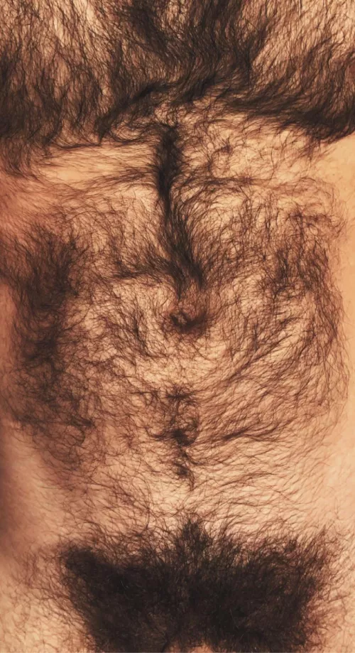 furry tiddies & full bush