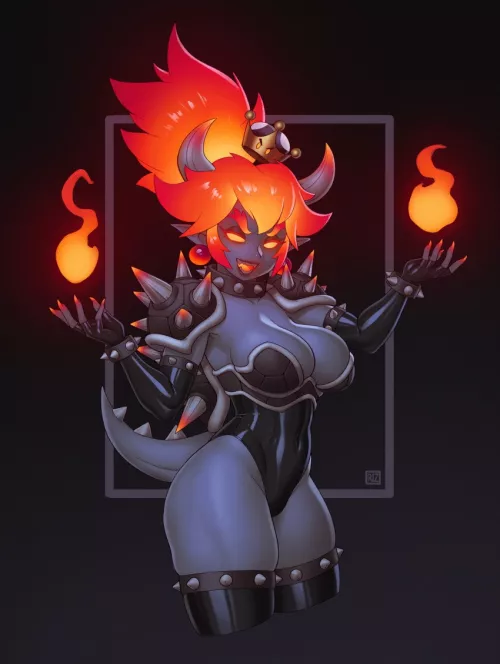 Fury Bowsette is FIRE! Fury Bowsette is FIRE!