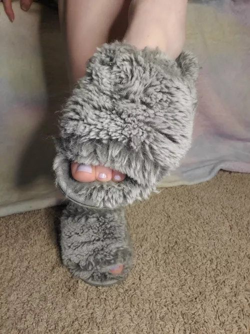 Fuzzy toes 💜