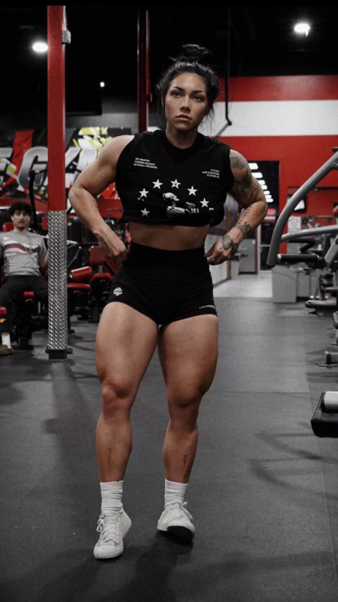Gabby Fortune, pumped up quads!