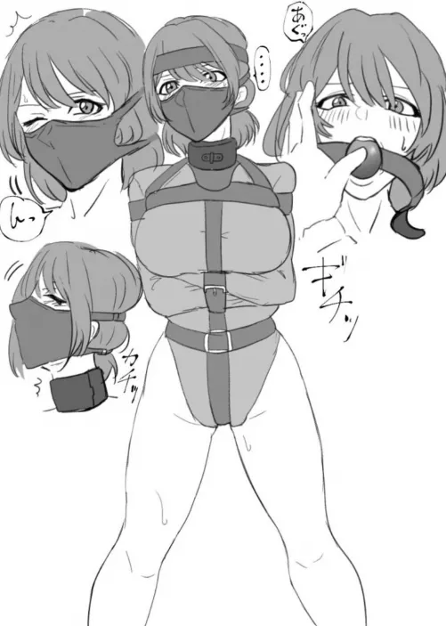 Gagged and strapped up