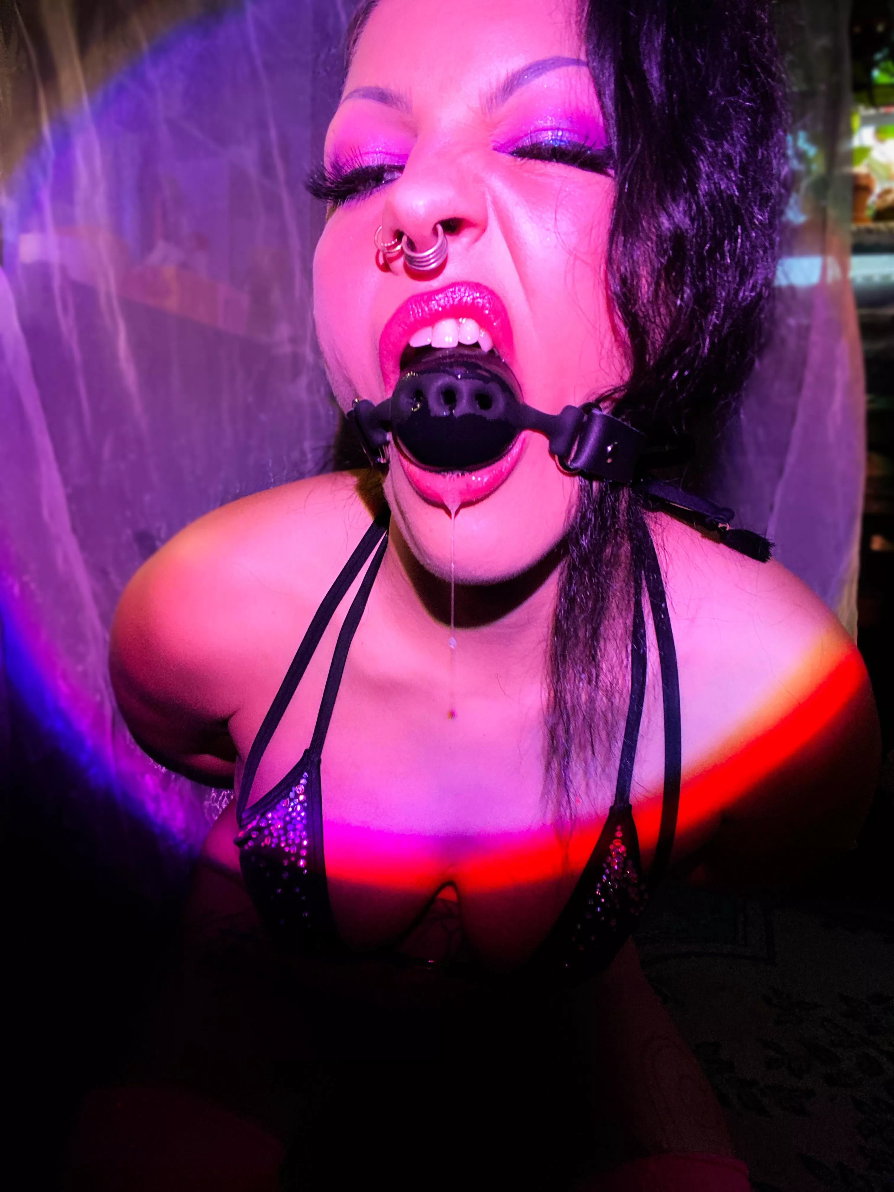 Gagged but still bratty?