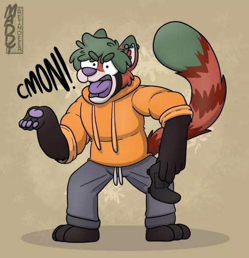 Gamer rage (art by me)