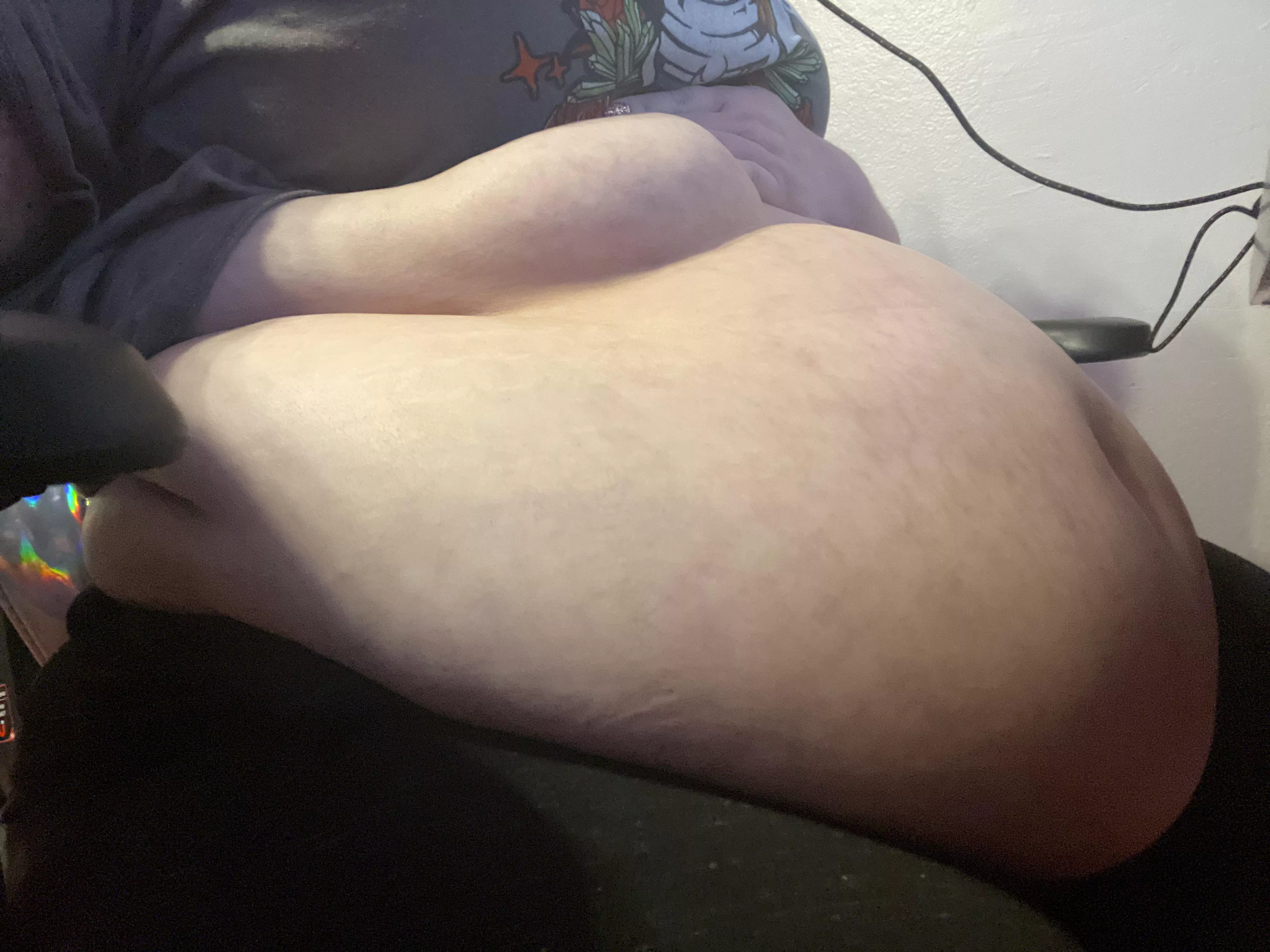 Gaming and needing belly rubs Gaming and needing belly rubs