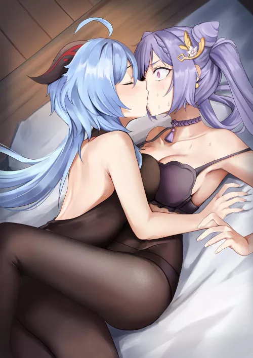 Ganyu & Keqing (dvdraw) Ganyu & Keqing (dvdraw)