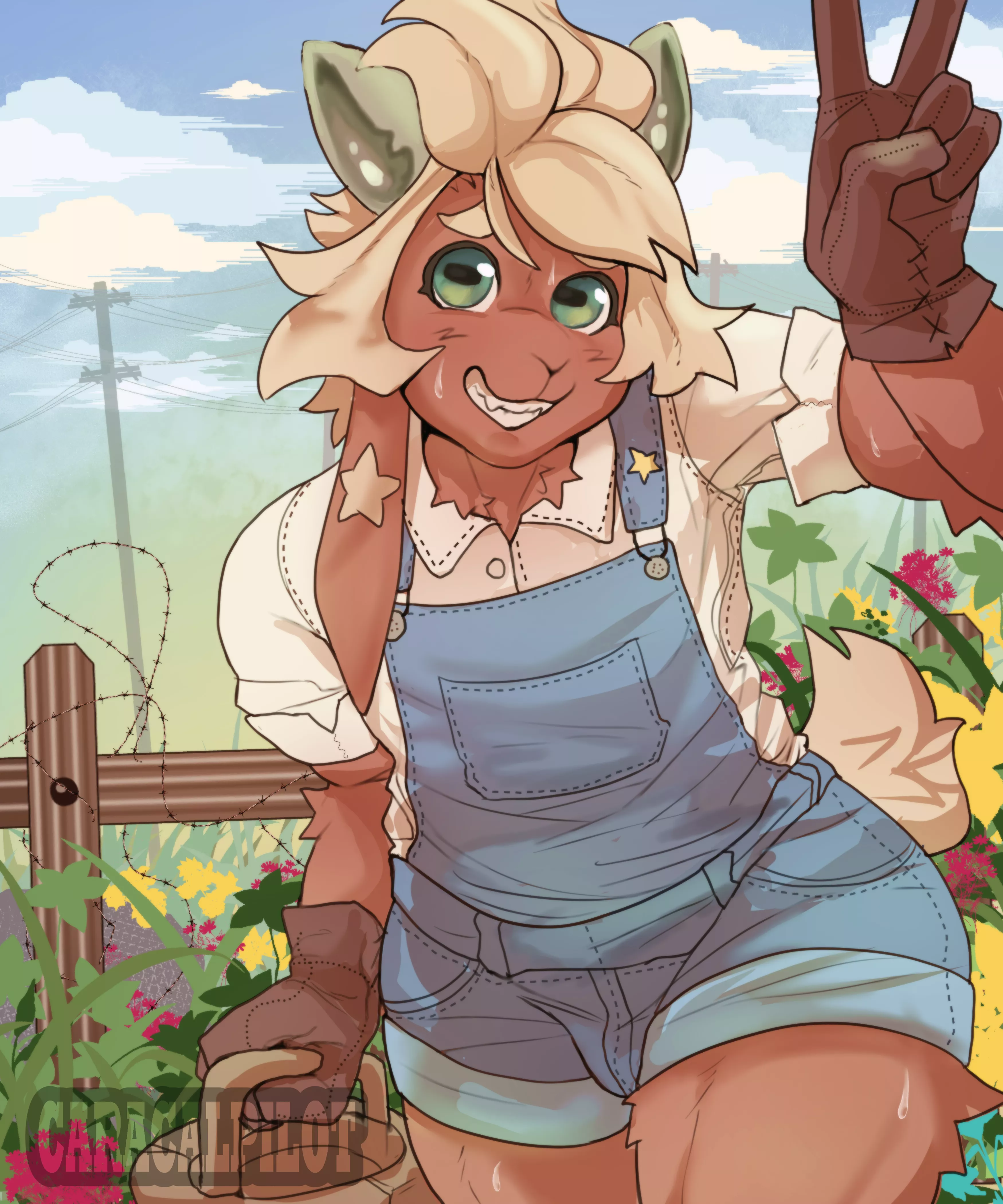 Gardener Goat (Me / CaracalPilot on Twitter)