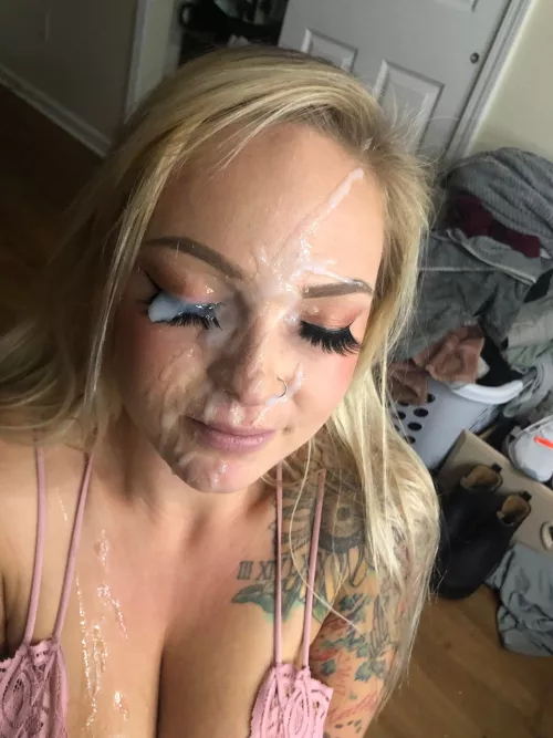 Gave my girlfriend a facial 😏 Gave my girlfriend a facial 😏