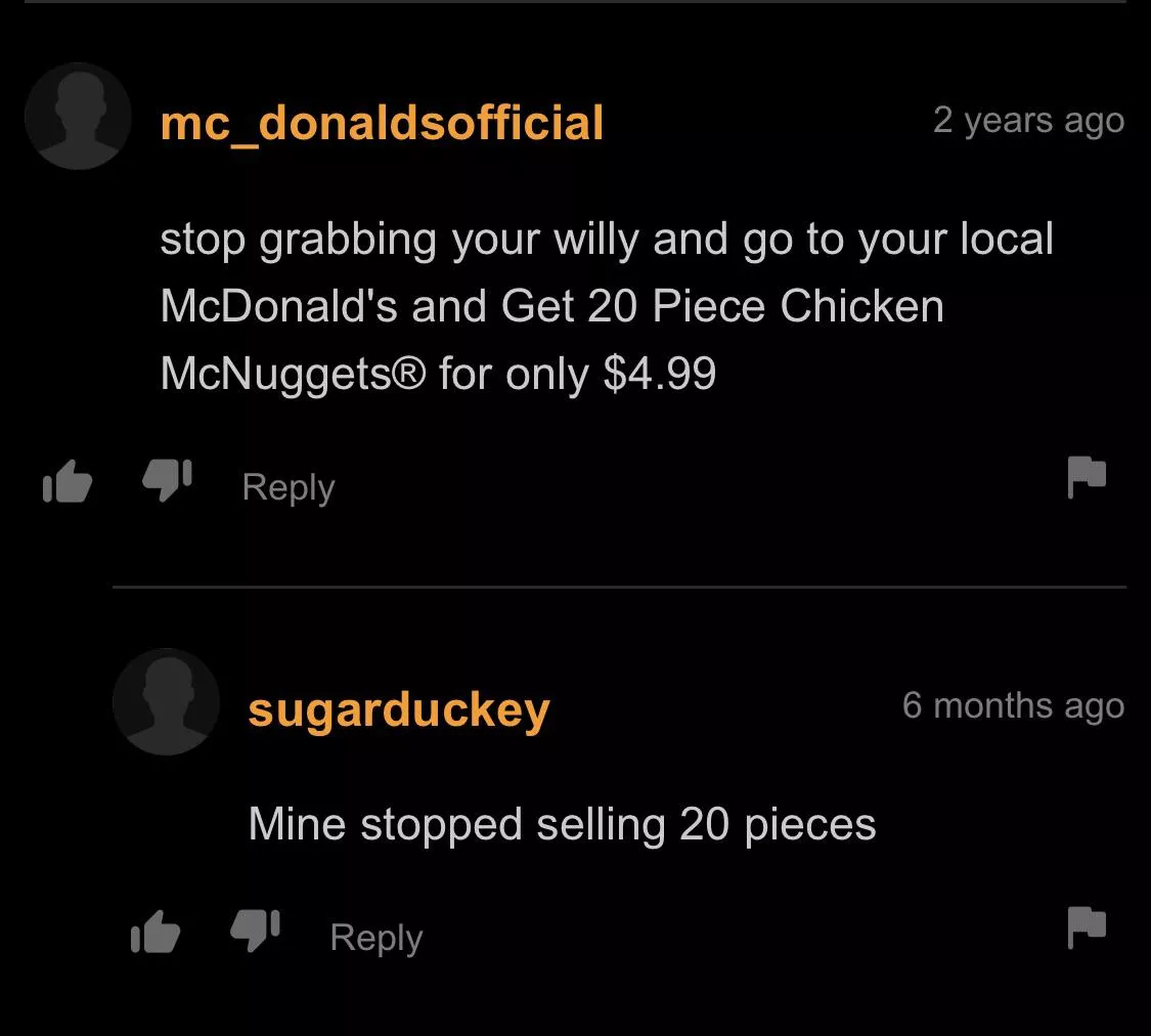 Get the 20 piece now! Get the 20 piece now!