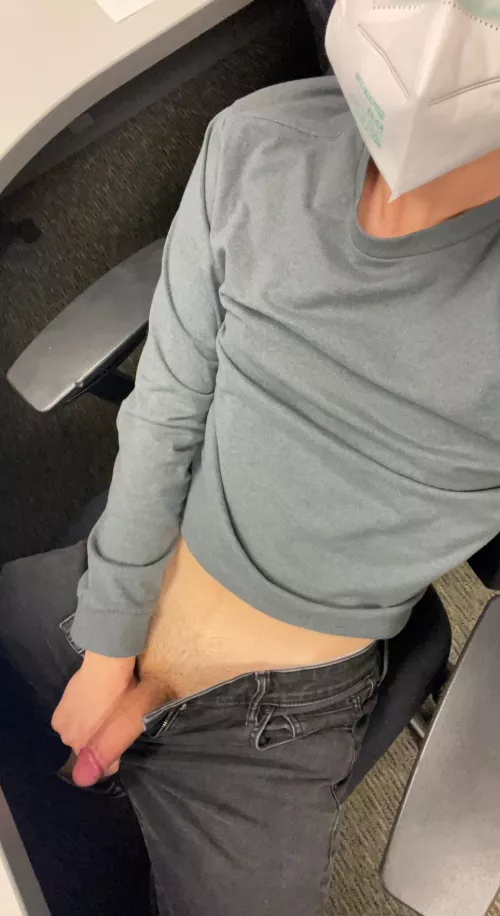 Get under my desk and swallow my load while I work