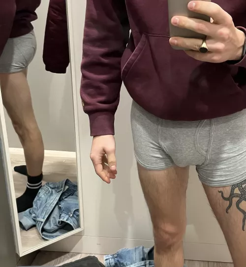 Getting a semi in the changing rooms