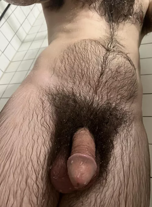 Getting clean so I can get dirty at work